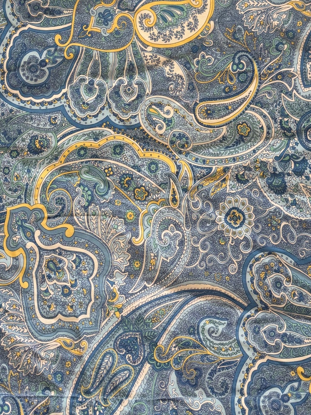 Lauren Ralph Lauren Blue Paisley Cotton Standard Pillow Shams Cases Set of 2 - Picture 2 of 4